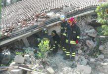 Vigili fuoco Calabria su luoghi del terremoto