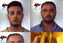 Tre arresti per droga a Melicucco, foto e nomi