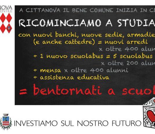 Cittanova, per il primo giorno di scuola il bentornato del Comune arriva insieme ad azioni concrete