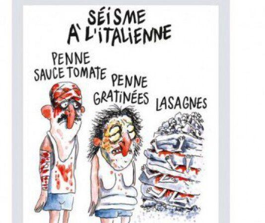 Terremoto- Amatrice querela Charlie Hebdo