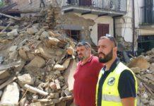 Gianturco ad Amatrice per distribuzione beni raccolti