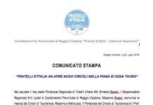 Fratelli d’Italia, Petrini replica a Rapani