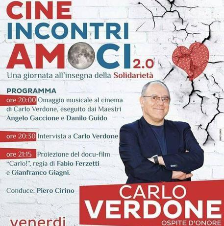 Verdone in Calabria per evento solidale popolazioni del terremoto
