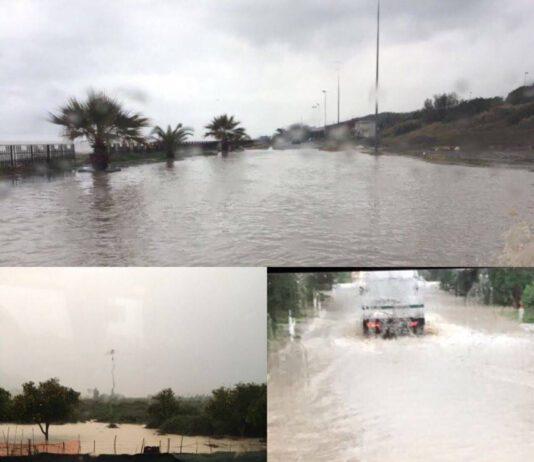 Maltempo in Calabria, allagamenti e disagi nella zona Ionica