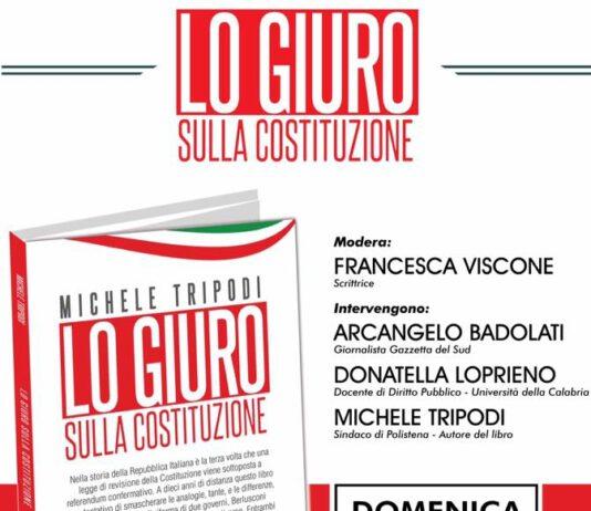 Polistena, presentazione del libro “Lo giuro sulla costituzione” del Sindaco Tripodi