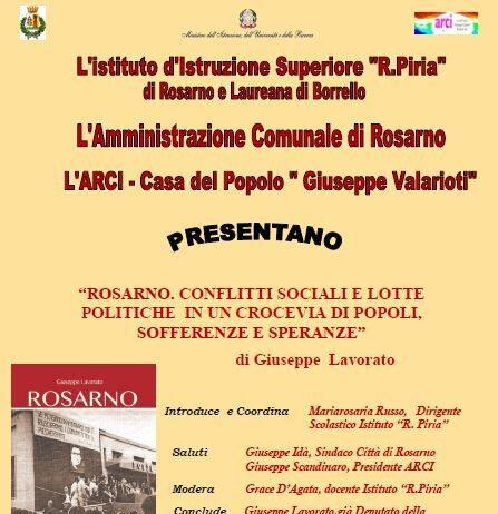 Rosarno, martedì presentazione del libro di Giuseppe Lavorato