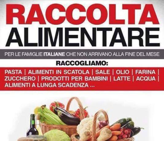 CasaPound, nel weekend raccolta alimentare per il Natale
