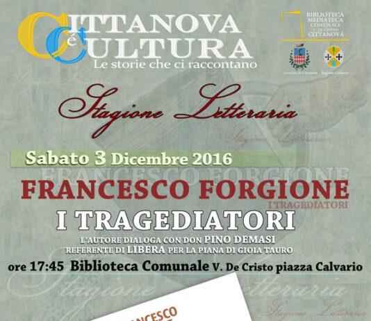 Cittanova, in biblioteca “I Tragediatori” di Francesco Forgione