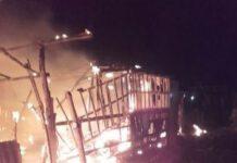 Incendio alla tendopoli di San Ferdinando, due migranti feriti