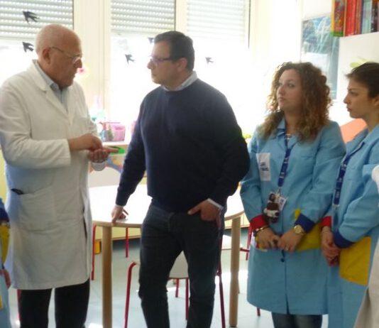 Marziale in visita al reparto di Pediatria di Reggio Calabria