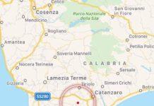 Scossa di terremoto in Calabria