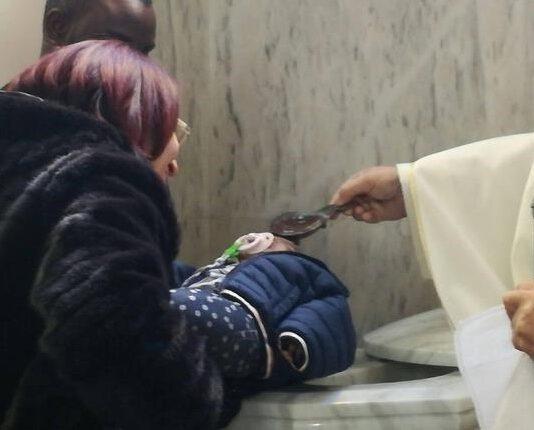 Battezzata piccola ospite progetto Sprar