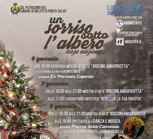 A Melito Porto Salvo la terza edizione di “Un sorriso sotto l’albero” con l’UNICEF
