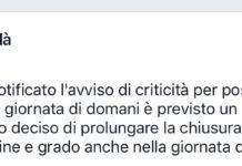 Rosarno, prolungata allerta meteo, scuole chiuse anche domani martedì 24