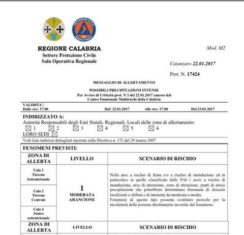 Allerta Maltempo, domani scuole chiuse a Rosarno