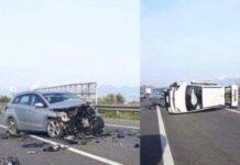 Incidente SS106, coinvolte tre auto