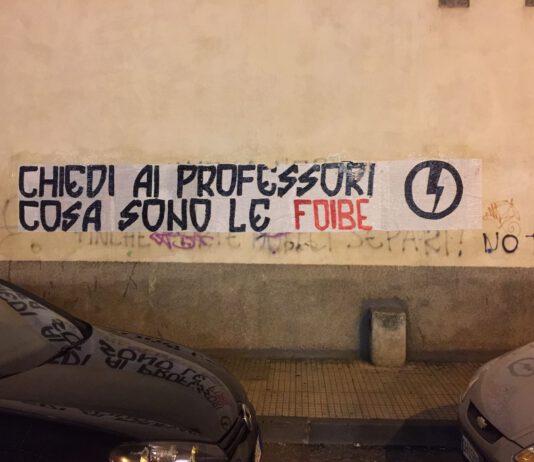 Lamezia, azione del Blocco Studentesco in ricordo dei martiri delle foibe