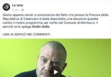 Comune calabrese denuncia “Le Iene” e Giulio Golia
