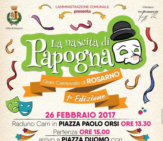 Rosarno, domenica 26 sfilata carri Carnevale