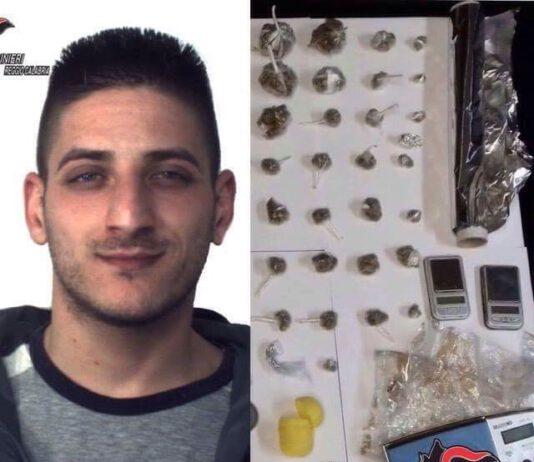 Arrestato 23enne per detenzione stupefacenti ai fini di spaccio