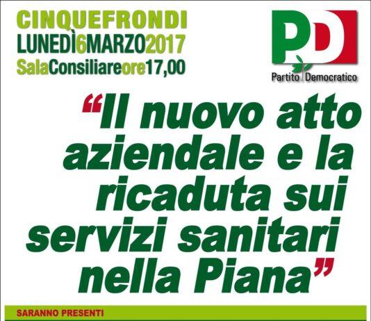 Sanità:il nuovo atto aziendale incontro a Cinquefrondi