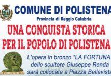 Polistena, l’opera in bronzo “LA FORTUNA” dello scultore Giuseppe Renda sarà collocata a Piazza Bellavista