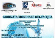 Giornata mondiale dell’acqua, mercoledì 22marzo