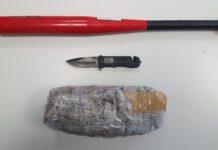 In auto con oltre mezzo kg di marijuana, arrestato 32enne