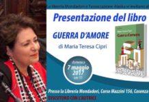 Presentazione libro “Guerra d’amore” di Maria Teresa Cipri
