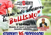 Palmi- “Uno schiaffo al bullismo”- partita studenti vs professori