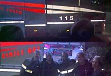 Tragedia sfiorata nella notte, scoppia Tv- vigili del fuoco mettono in salvo donne e 6 gatti