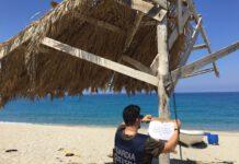 Tonnara di Palmi, sequestrate coperture abusive spiaggia