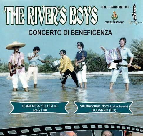 Rosarno, domenica 30 luglio concerto di beneficenza della storica band “The River Boys”