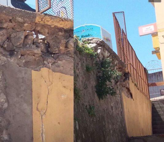 Rosarno, segnalazione muraglione Judicello