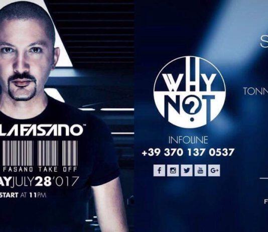 Sunset beach club e Gioja’s presentano evento WHY NOT- venerdì 28 luglio