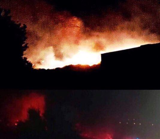 Gioia Tauro- Incendio quartiere Ciambra