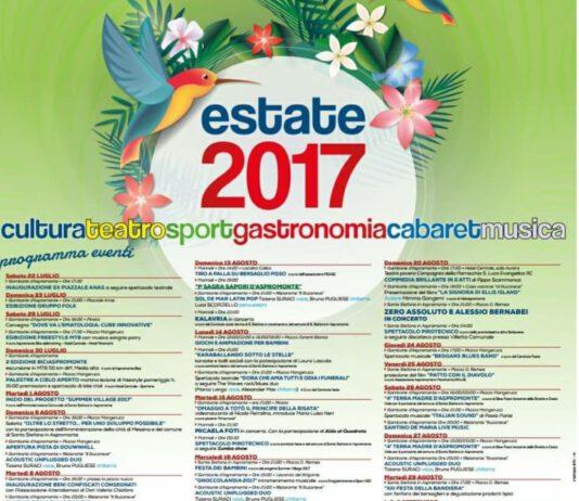Calendario manifestazioni estive 2017 comune di Santo Stefano in aspromonte