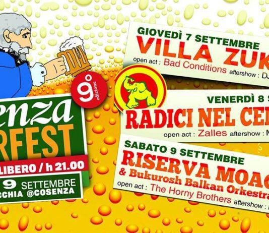 “Cosenza Beer Fest”, dal 7 settembre al via la nona edizione della festa della birra
