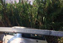 Rosarno- incidente “Ponte con gli archi”- auto finisce fuori strada