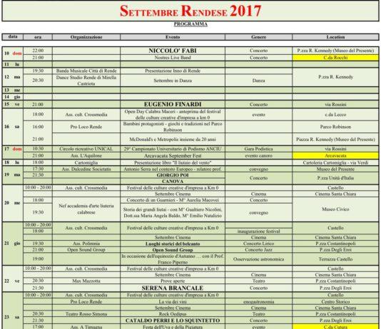 Settembre Rendese- Domani concerto del cantautore Eugenio Finardi