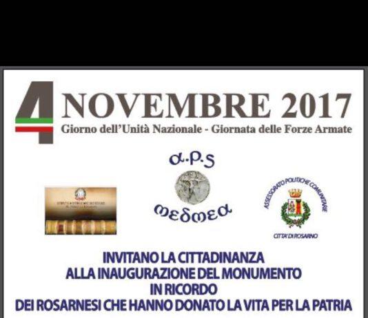 Rosarno il 4 Novembre commemorazione per il centenario del I conflitto mondiale