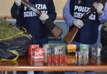 Marijuana ed armi- arrestati zio e nipote