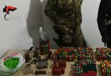 Tre persone arrestate, numerose munizioni rivenute e 4 chili di marijuana sequestrata