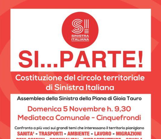 Assemblea della Sinistra della Piana di Gioia Tauro domenica 5 novembre a Cinquefrondi