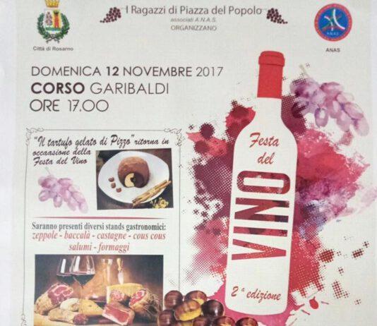 Rosarno, domenica 12 novembre seconda edizione della Festa del vino