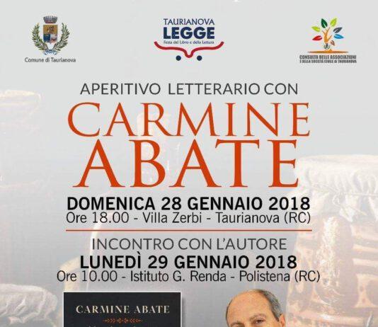 Carmine Abate a Taurianova per due importanti appuntamenti culturali