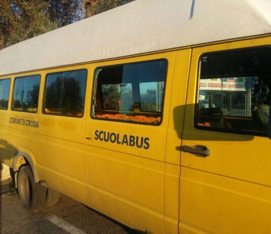 Rubato scuolabus nella notte