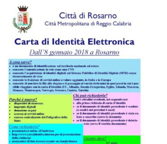 Rosarno, da 8 gennaio carta d’identità elettronica