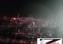 Incendio tendopoli nella notte, distrutte “capanne”