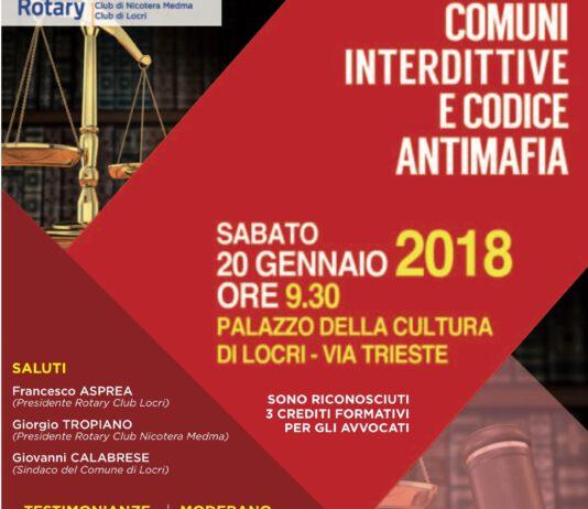 Convegno “Scioglimento Comuni, Interdittive e Codice Antimafia”